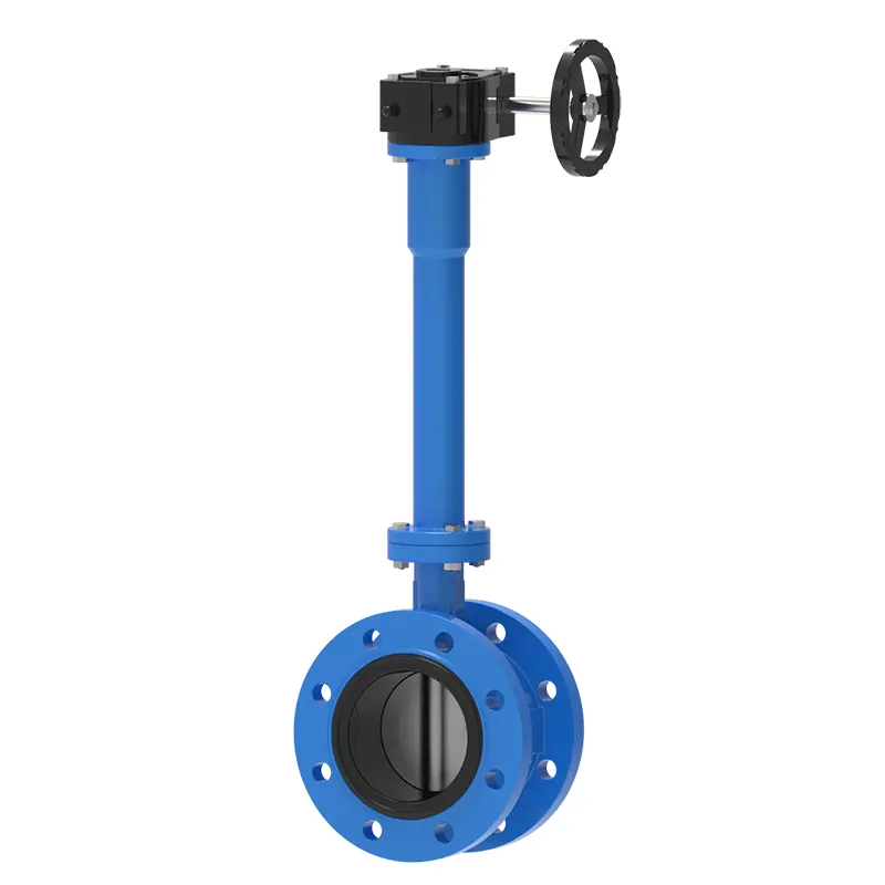 In che modo la valvola a farfalla con flangia e ingranaggio con stelo esteso risolve le barriere operative per i sistemi di tubazioni industriali interrate e isolate?